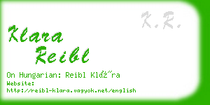 klara reibl business card